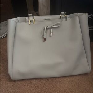 Elegant White Tote Bag